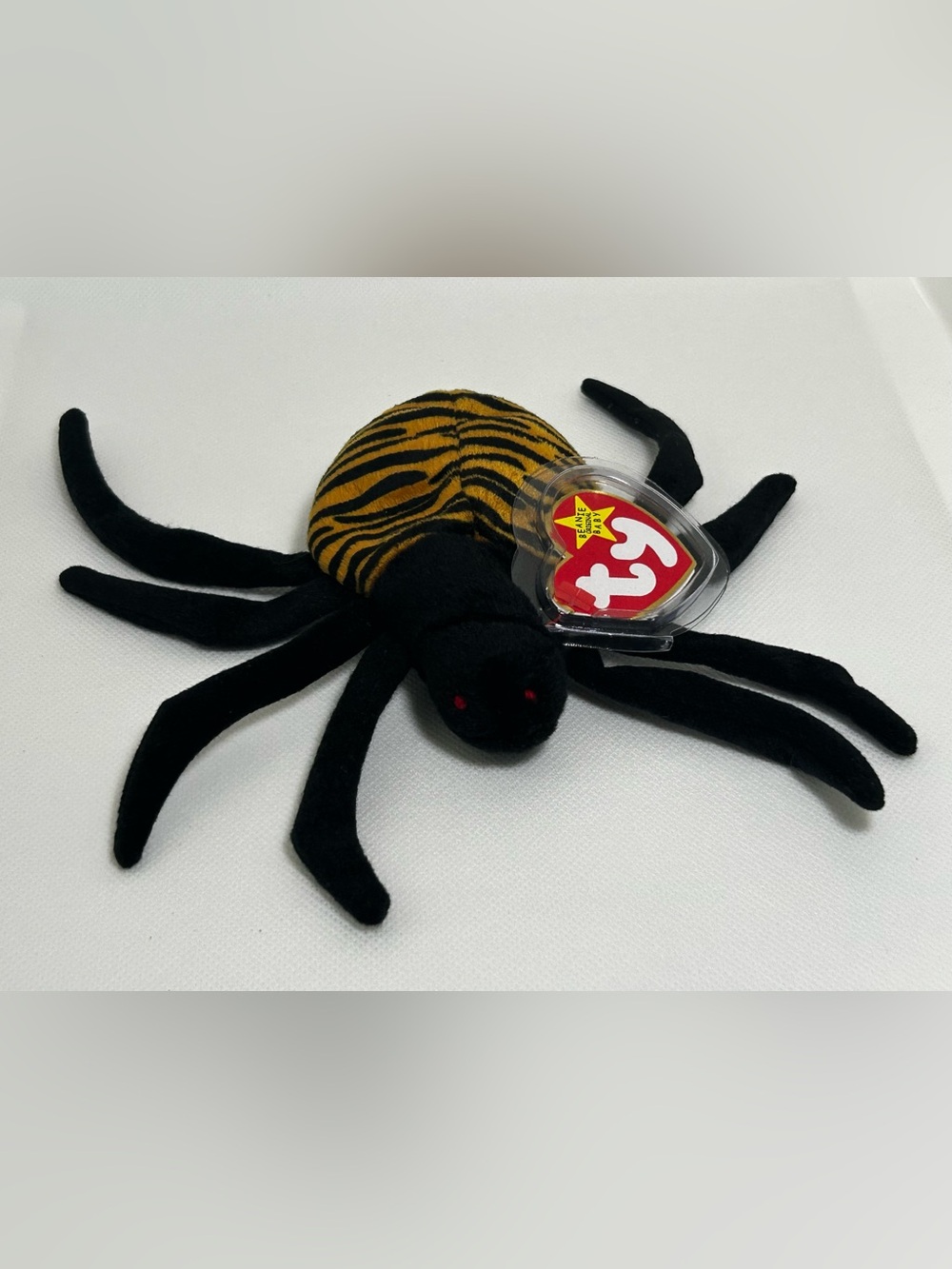Vintage Ty Beanie Baby Spinner Spider 1996 Retired Halloween NWT